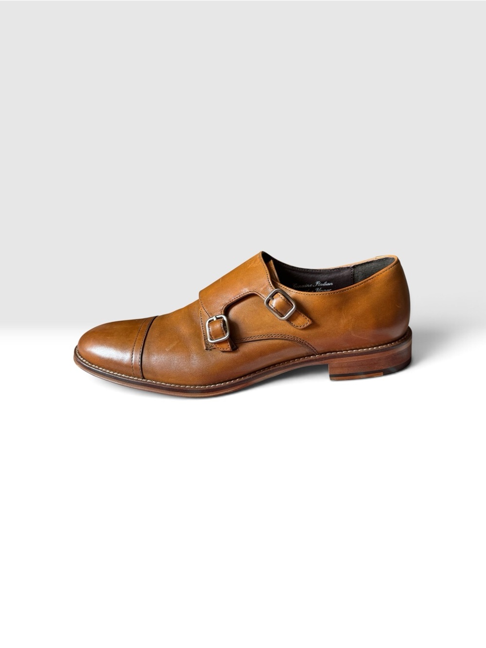 Gordon Rush Double Monk Strap Shoe - Brown